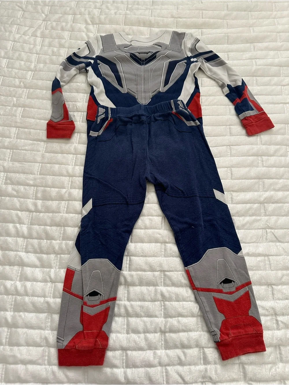 Captain America Superhero Costume Pajama Set - Picture 3 of 3
